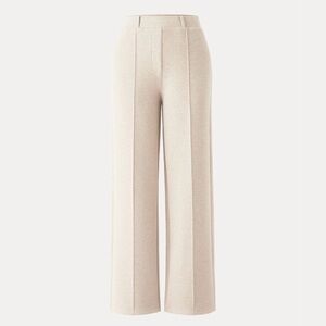 NWT OGL Move FuzzLuxe Pull-On Straight Leg Pants in Heather Beige - Large